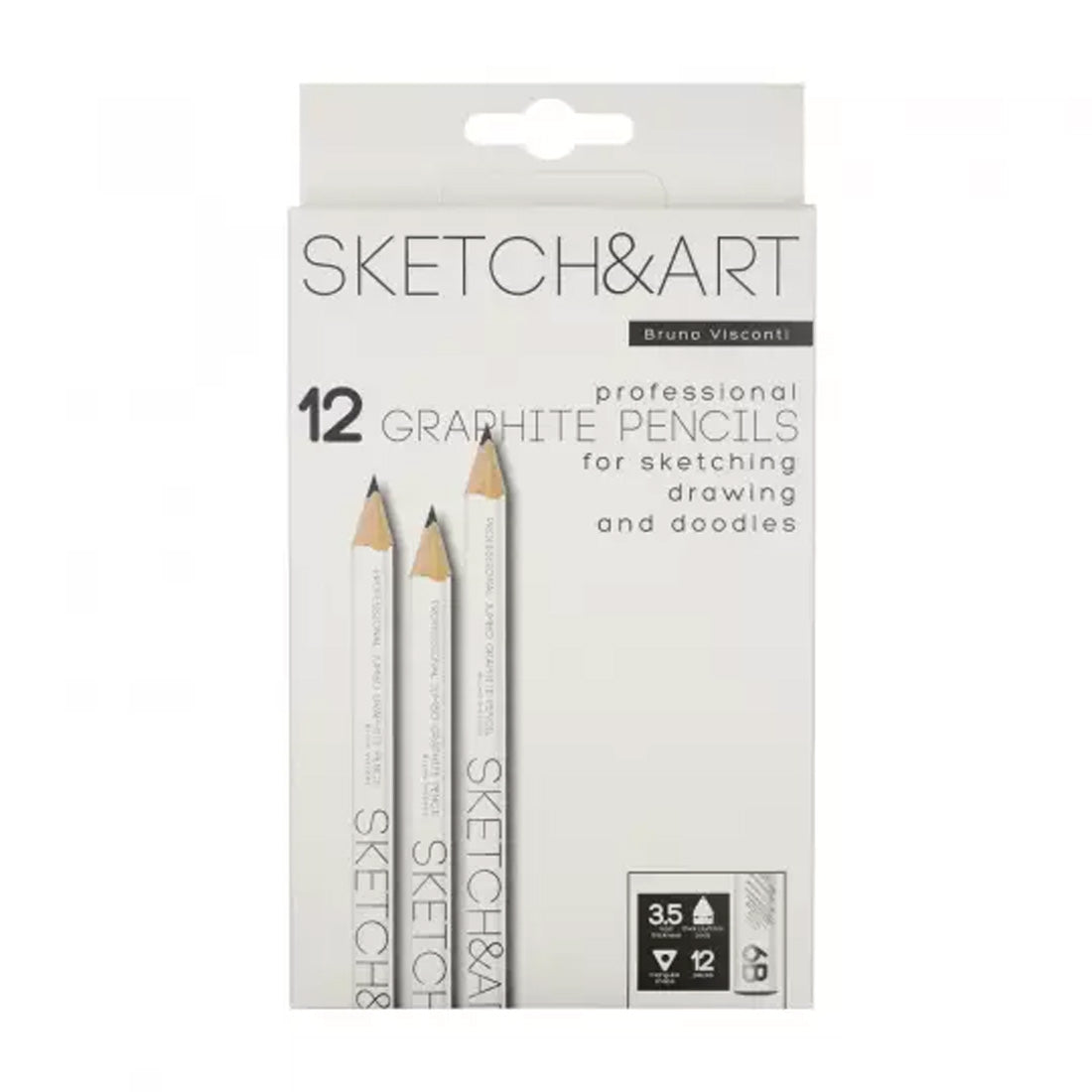 Bruno Visconti Sketch&Art 3.5 Mm 6B Dereceli Jumbo Kurşun Kalem - Sanatsal Çizim ve Eskiz Kalemi