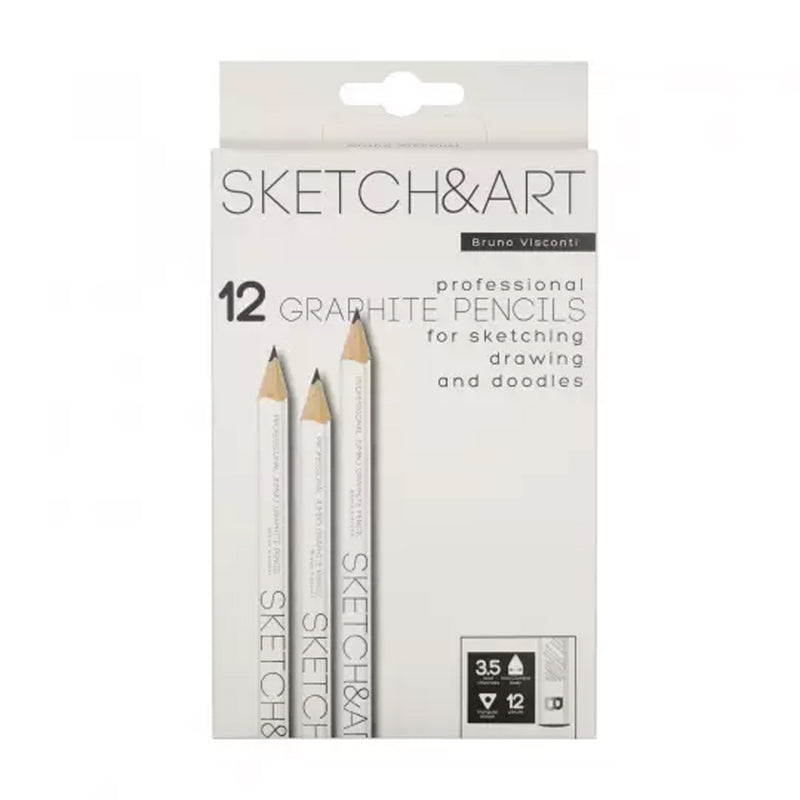 Bruno Visconti Sketch&Art 3.5 Mm B Dereceli Jumbo Kurşun Kalem - Eskiz ve Çizim Kalemi