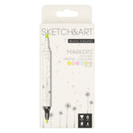 Bruno Visconti Sketch Art Çift Taraflı Markers 6 Renk Pastel - Sanat, Çizim ve İllüstrasyon Kalem Seti