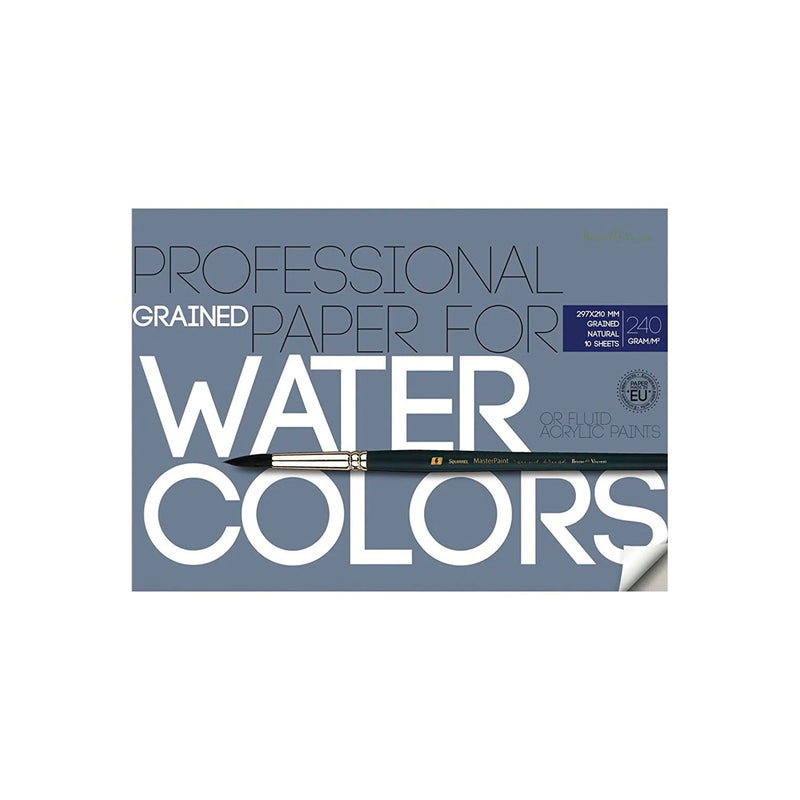 Bruno Visconti Suluboya Resim Kağıdı 240 Gr. A4 Dosyalı 10 Yaprak - Eskiz, Çizim ve Sanat Kağı