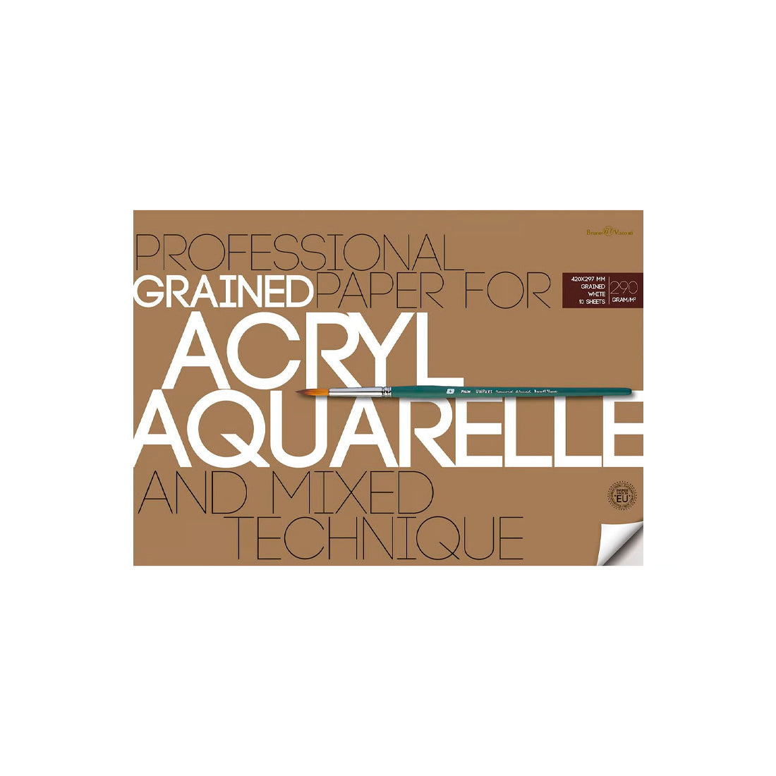 Bruno Visconti Suluboya ve Akrilik Resim Kağıdı A3 Dosyalı 290 Gr. 10 Yaprak - Sanatsal Eskiz ve Çizim