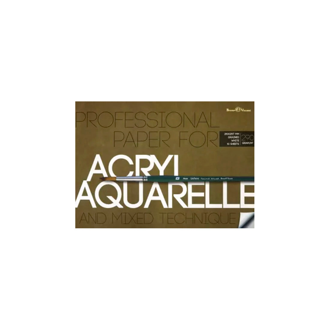 Bruno Visconti Suluboya ve Akrilik Resim Kağıdı A4 Dosyalı 290 Gr. 10 Yaprak - Eskiz, Çizim ve San