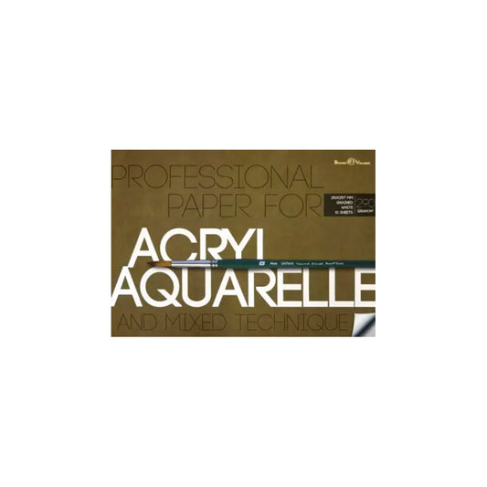 Bruno Visconti Suluboya ve Akrilik Resim Kağıdı A4 Dosyalı 290 Gr. 10 Yaprak - Eskiz, Çizim ve San