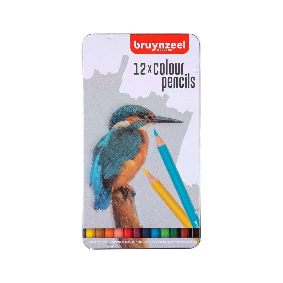 Bruynzeel Bird 12 Renk Kuru Boya Kalem Seti - Sanatsal Çizim ve Resim Kalemleri