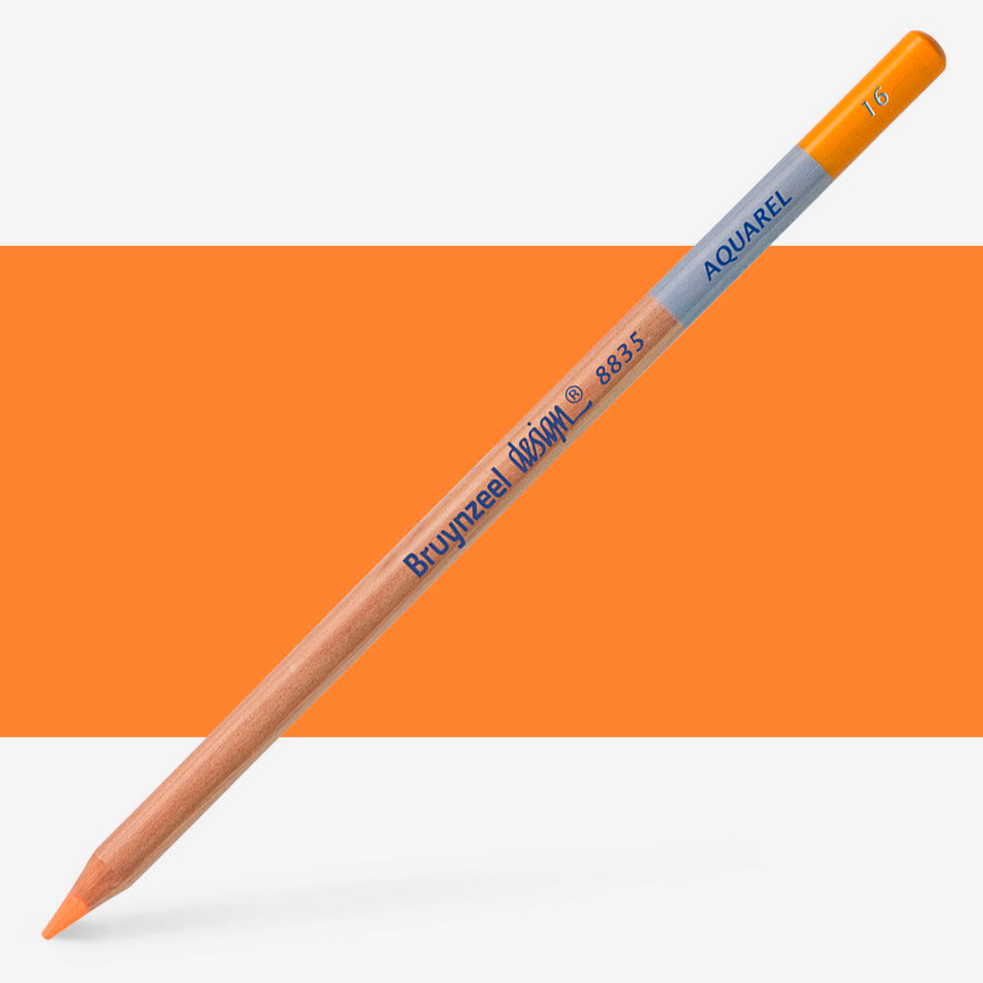 Bruynzeel Design Orta Turuncu Renkli Kurşun Kalem - Sanatsal Çizim ve Eskiz Kalemi