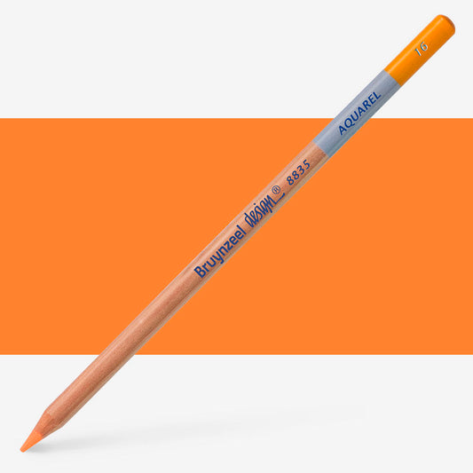 Bruynzeel Design Orta Turuncu Renkli Kurşun Kalem - Sanatsal Çizim ve Eskiz Kalemi