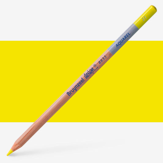 Bruynzeel Design Parlak Limon Sarısı Renkli Kurşun Kalem - Sanatsal Çizim ve Eskiz Kalemi