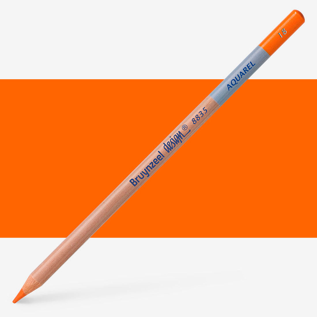 Bruynzeel Design Permanent Turuncu Renkli Kurşun Kalem - Sanatsal Çizim ve Profesyonel Boyama Kalemi