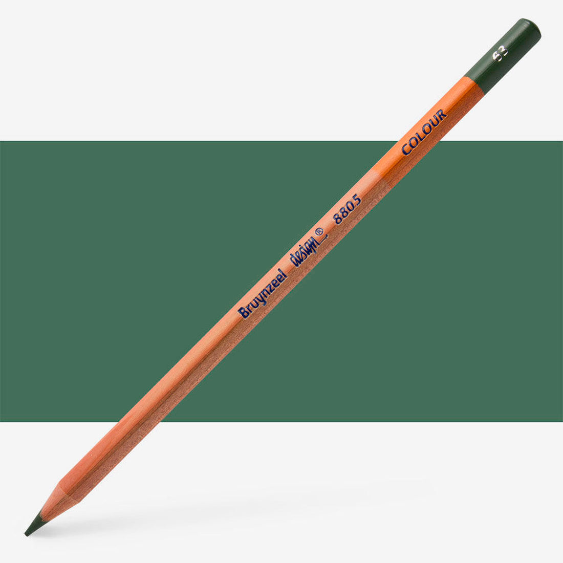 Bruynzeel Design Zeytin Yeşili Renkli Kurşun Kalem - Sanatsal Çizim ve Eskiz Kalemi