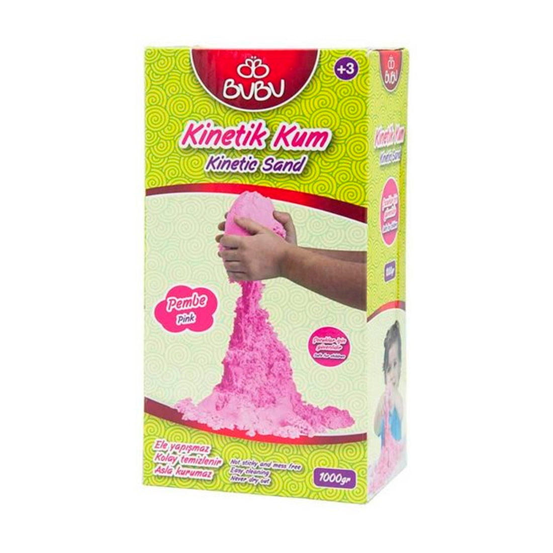 Bu-Bu 1000 gr Pembe Kinetik Kum KU0011