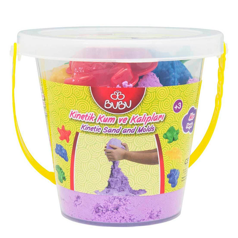 Bu-Bu 500 gr Kinetik Mor Kum ve Kalıplar Kova BUBU-KU0022