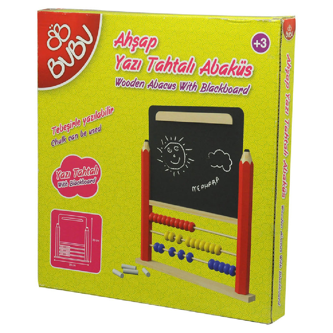 Bu-Bu Yazı Tahtalı Ahşap Abaküs AA0006
