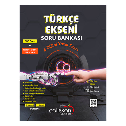 Çalışkan Yayınları 8. Sınıf Türkçe Ekseni Soru Bankası