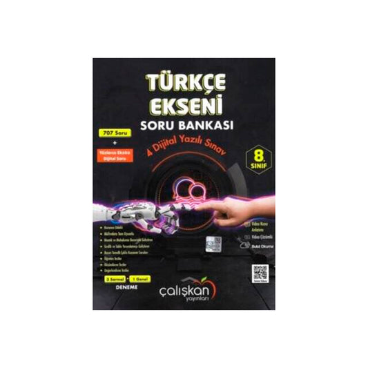 Çalışkan Yayınları 8. Sınıf Türkçe Ekseni Soru Bankası