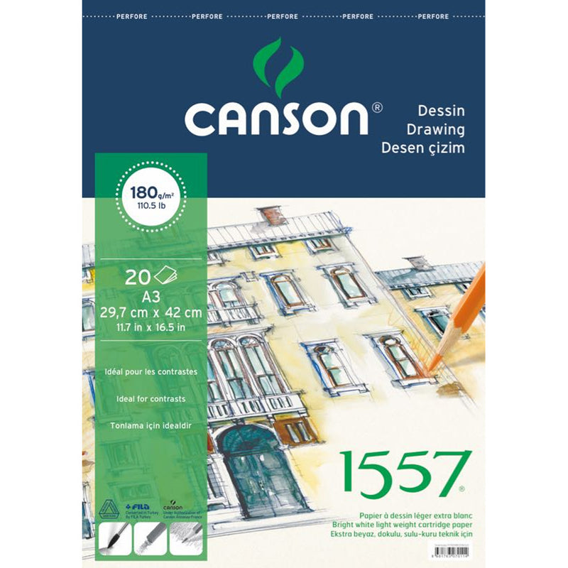 Canson 1557 Dessin Çizim Defteri 180Gr.20 Yaprak,A4 Boy