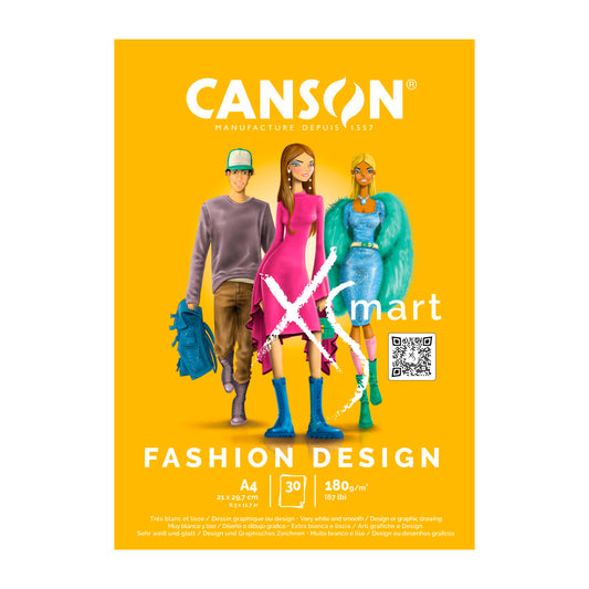 Canson A4 120Gr. Pad Xsmart Pixel Art 40SH Çizim Defteri - Eskiz ve Not Tutma Defteri