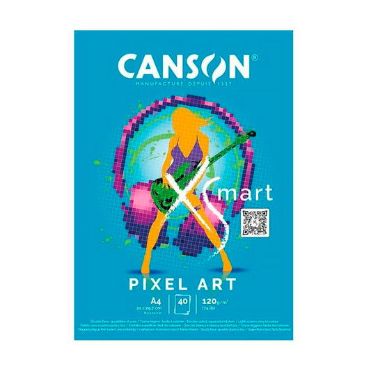 Canson A4 180Gr. Pad Xsmart Fashion Design Çizim Defteri - Eskiz ve Tasarım Defteri
