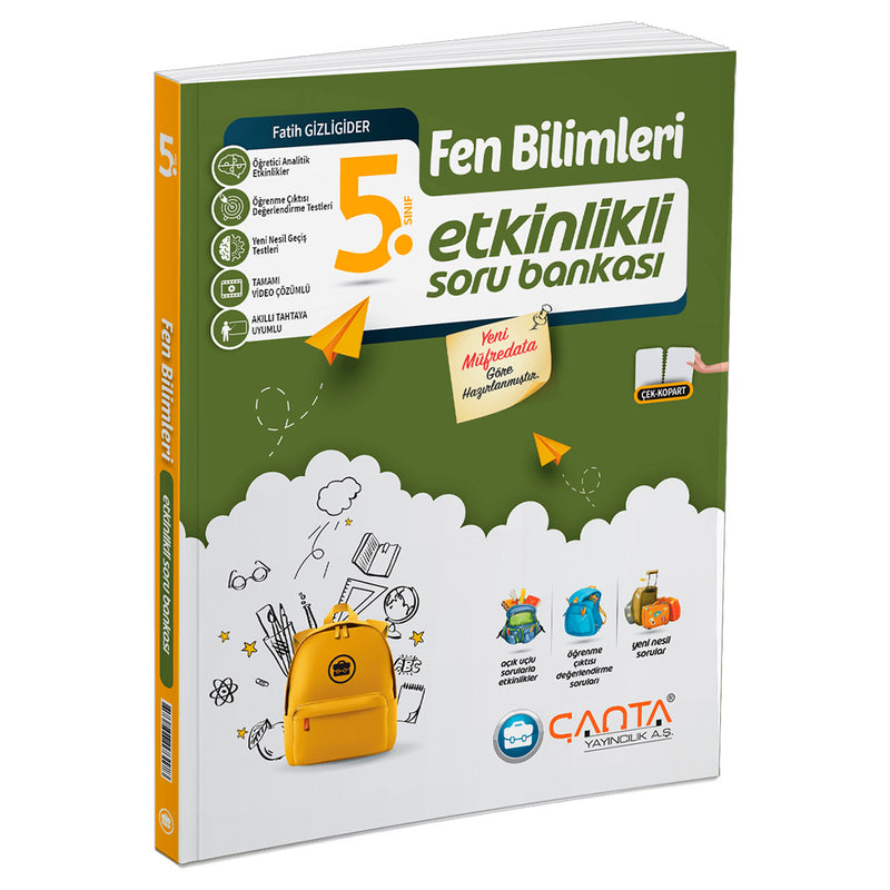 Çanta Yayınları 5. Sınıf Fen Bilimleri Etkinlikli Kazanım Soru Bankası