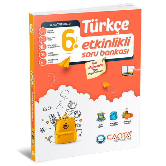 Çanta Yayınları 6. Sınıf Türkçe Etkinlikli Soru Bankası