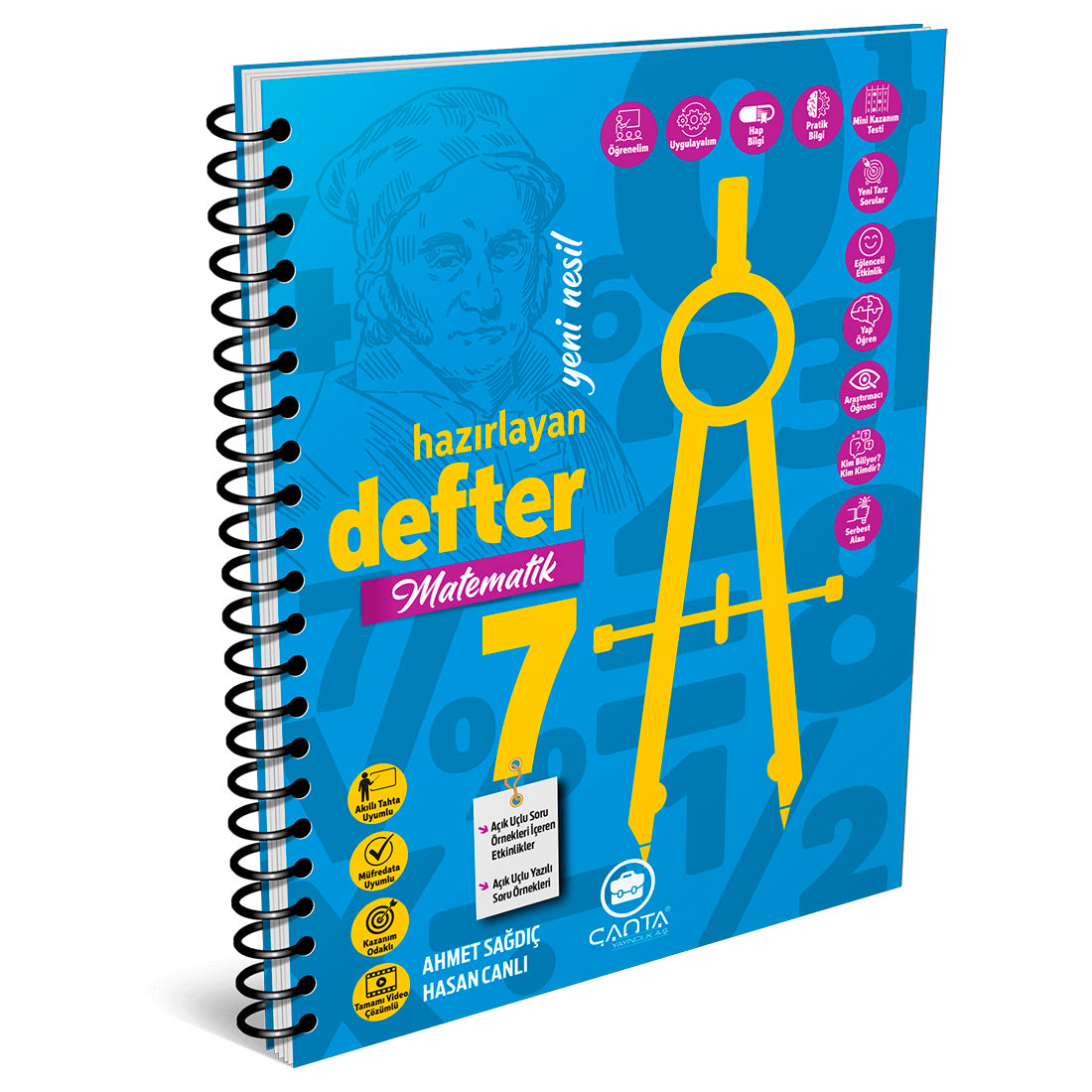 Çanta Yayınları 7. Sınıf Defter Hazırlayan Matematik Branş Defterler 2022