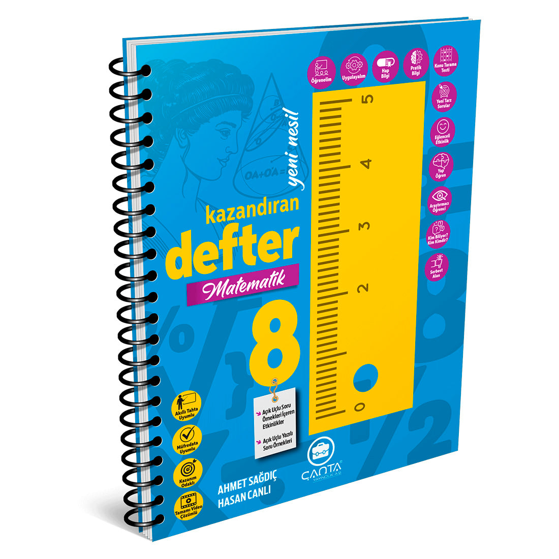 Çanta Yayınları 8. Sınıf Defter Kazandıran Matematik Branş Defterler 2022
