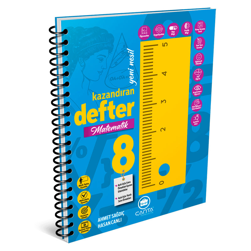 Çanta Yayınları 8. Sınıf Defter Kazandıran Matematik Branş Defterler 2022