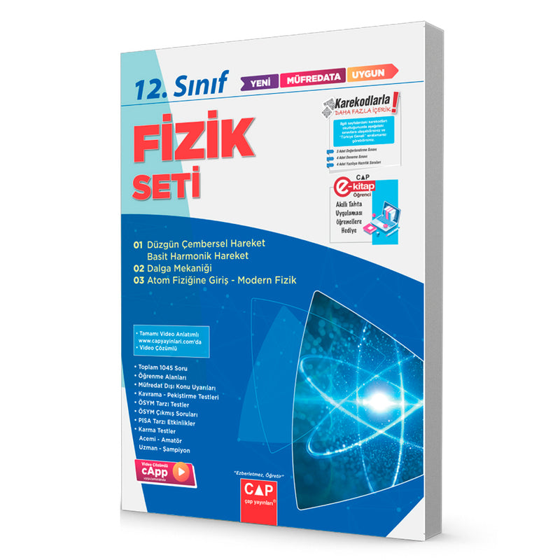 Çap Yayınları 12. Sınıf  Anadolu Lisesi Fizik Seti - 2022
