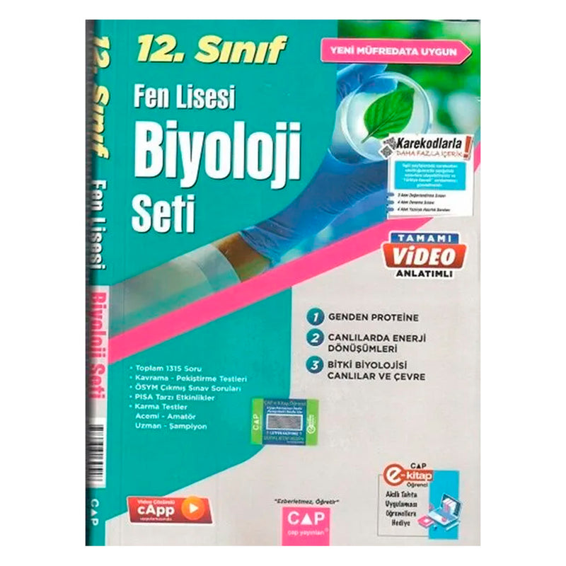 Çap Yayınları 12. Sınıf Fen Lisesi Biyoloji Seti (2022-2023)