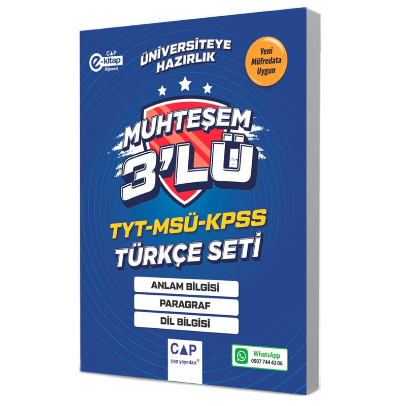 Çap Yayınları TYT MSÜ KPSS Türkçe Seti