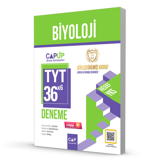 Çap Yayınları Up Tyt Biyoloji Deneme 2024