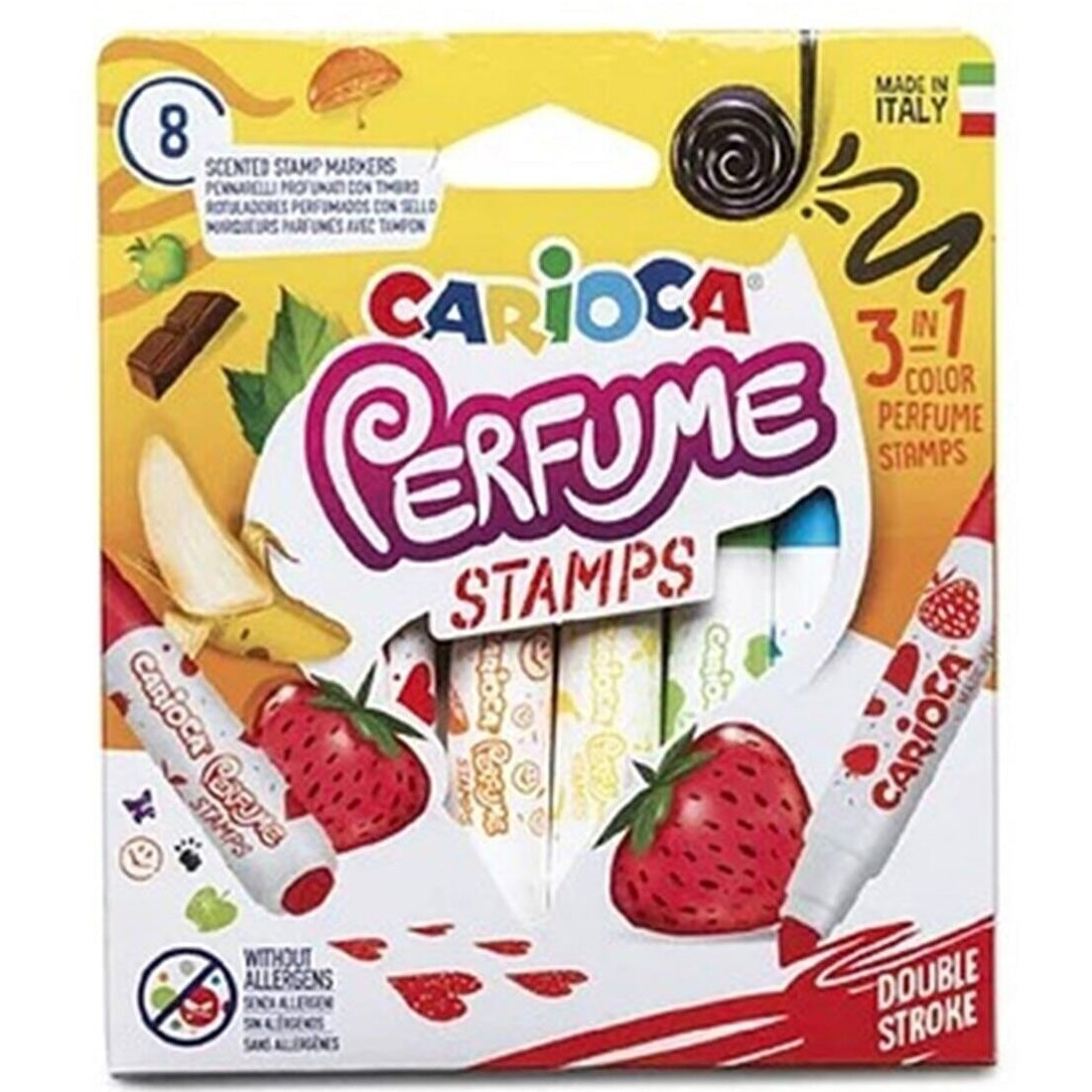 Carioca 8'Li Kokulu Damgalı Jumbo Keçeli Kalemi 42988