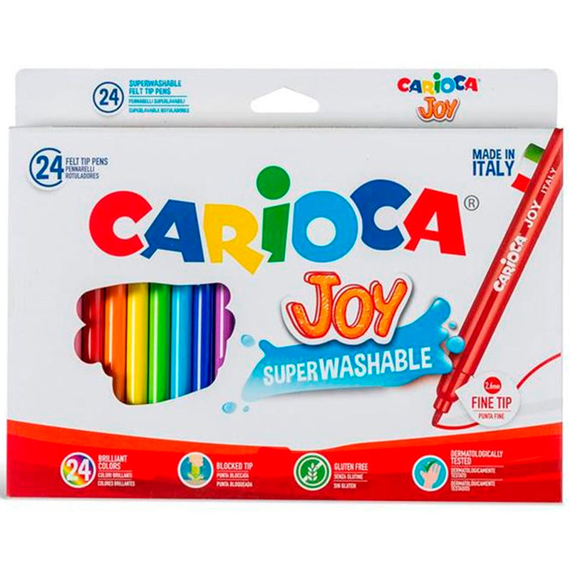 Carioca Joy Süper 24'lü Yıkanabilir Keçeli Boya Kalemi 40615