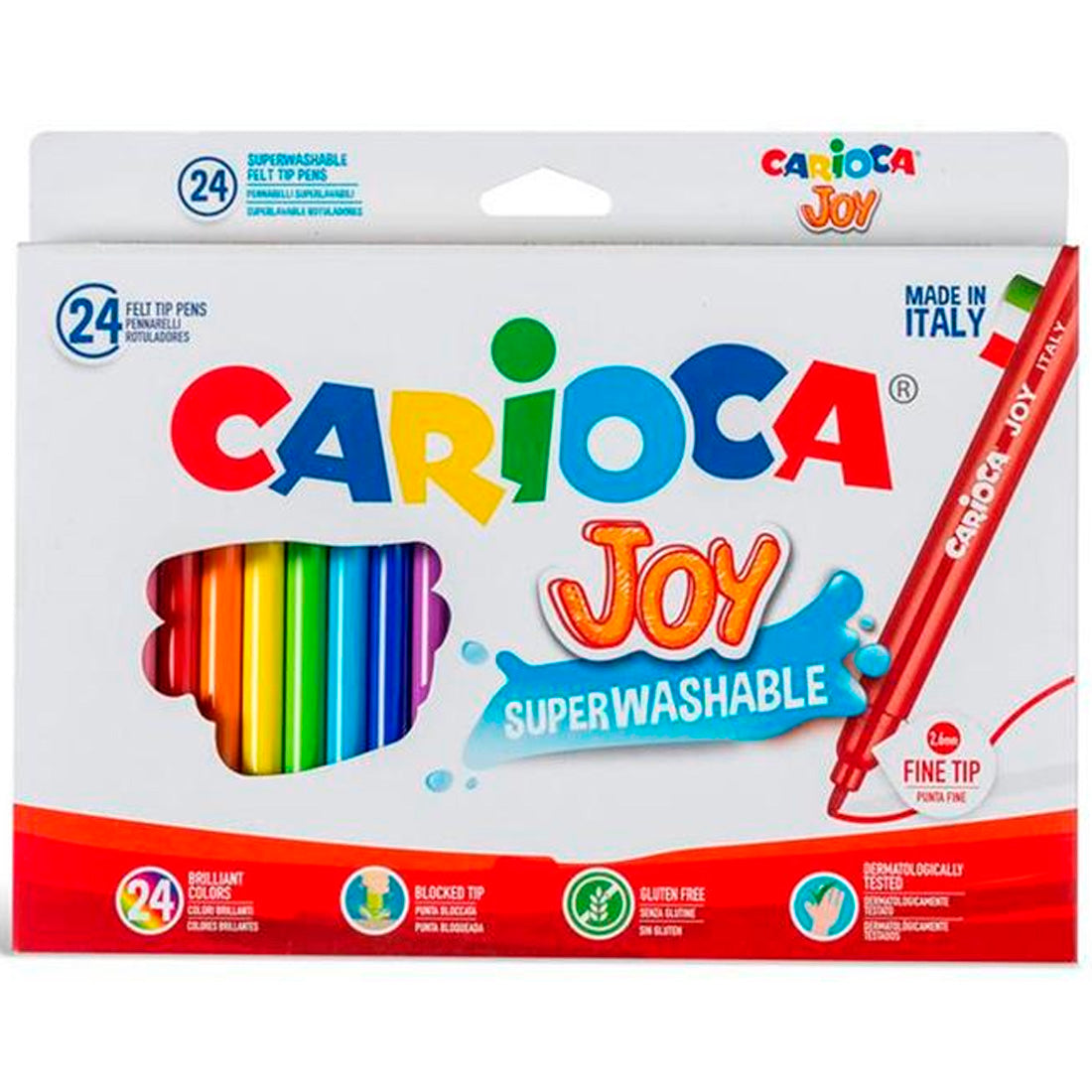 Carioca Joy Süper 24'lü Yıkanabilir Keçeli Boya Kalemi 40615