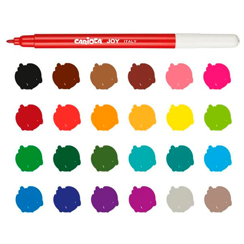 Carioca Joy Süper 24'lü Yıkanabilir Keçeli Boya Kalemi 40615