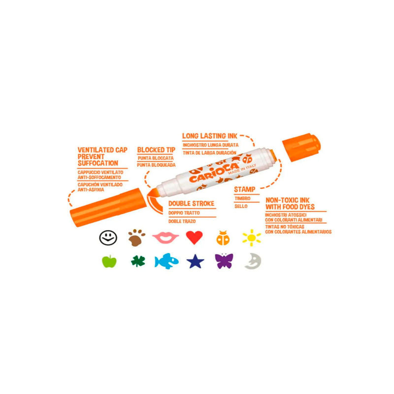 Carioca Stamperello 6'lı Keçeli Boya Kalemi