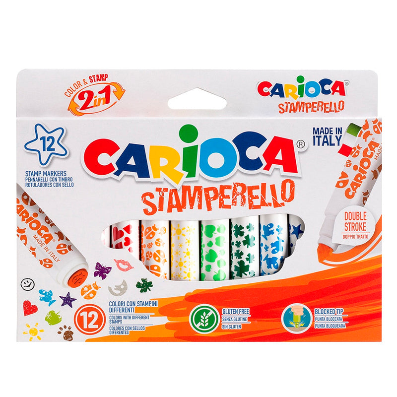 Carioca Stamperello Damga 12'li Keçeli Kalem 42240