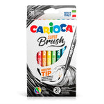 Carioca Super Brush 10'lu Fırça Uçlu Keçeli Kalemi 42937