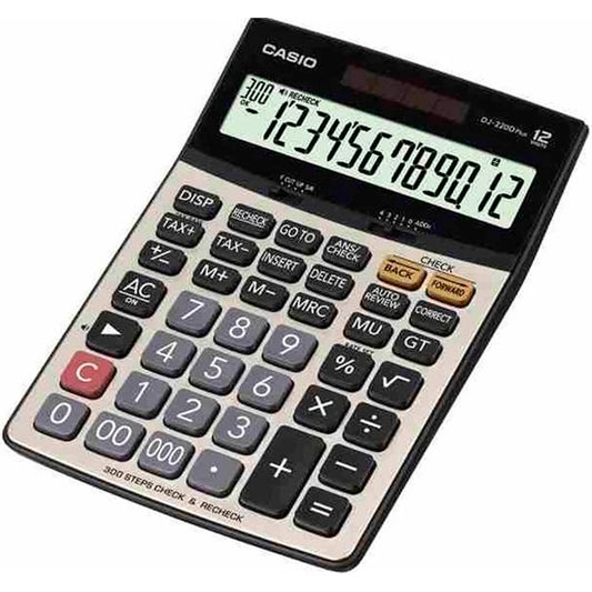 Casio 12 Hane Hesap Makinesi DJ-220 Plus