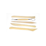 CeoArt 5'li Ahşap Modelaj Kalemi - Kil, Seramik ve Heykel Şekillendirme Sanat Malzemesi