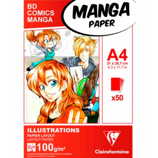 Clairefontaine A4 100gr 50 Yaprak Marker Defteri - Eskiz, Çizim ve Sanat Defteri