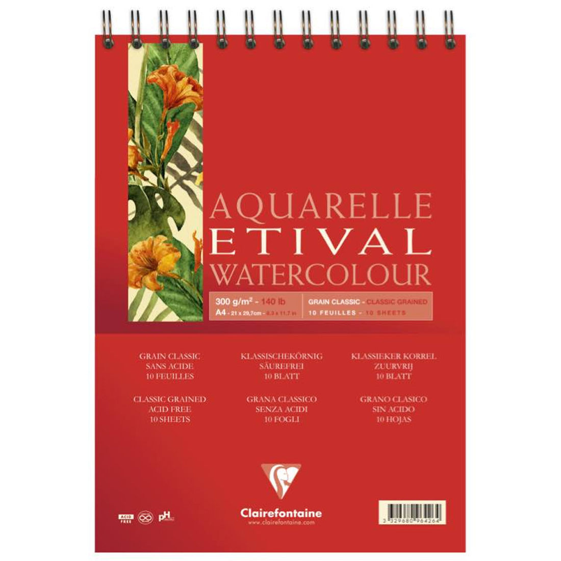 Clairefontaine Etival Classic Sulu Boya Blok - Sanatsal Eskiz ve Resim Defteri