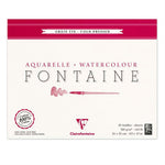 Clairefontaine Fontaine 24x30 cm 10 Sayfa Kenarı Yapışkanlı Suluboya Bloğu - Eskiz ve Sanatsal Resim De