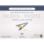 Clairefontaine Ingres Pastel Bloğu 30x40 cm 25 Yaprak Uzun Kenarı Yapışkanlı - Sanatsal Eskiz ve Çizim Blo