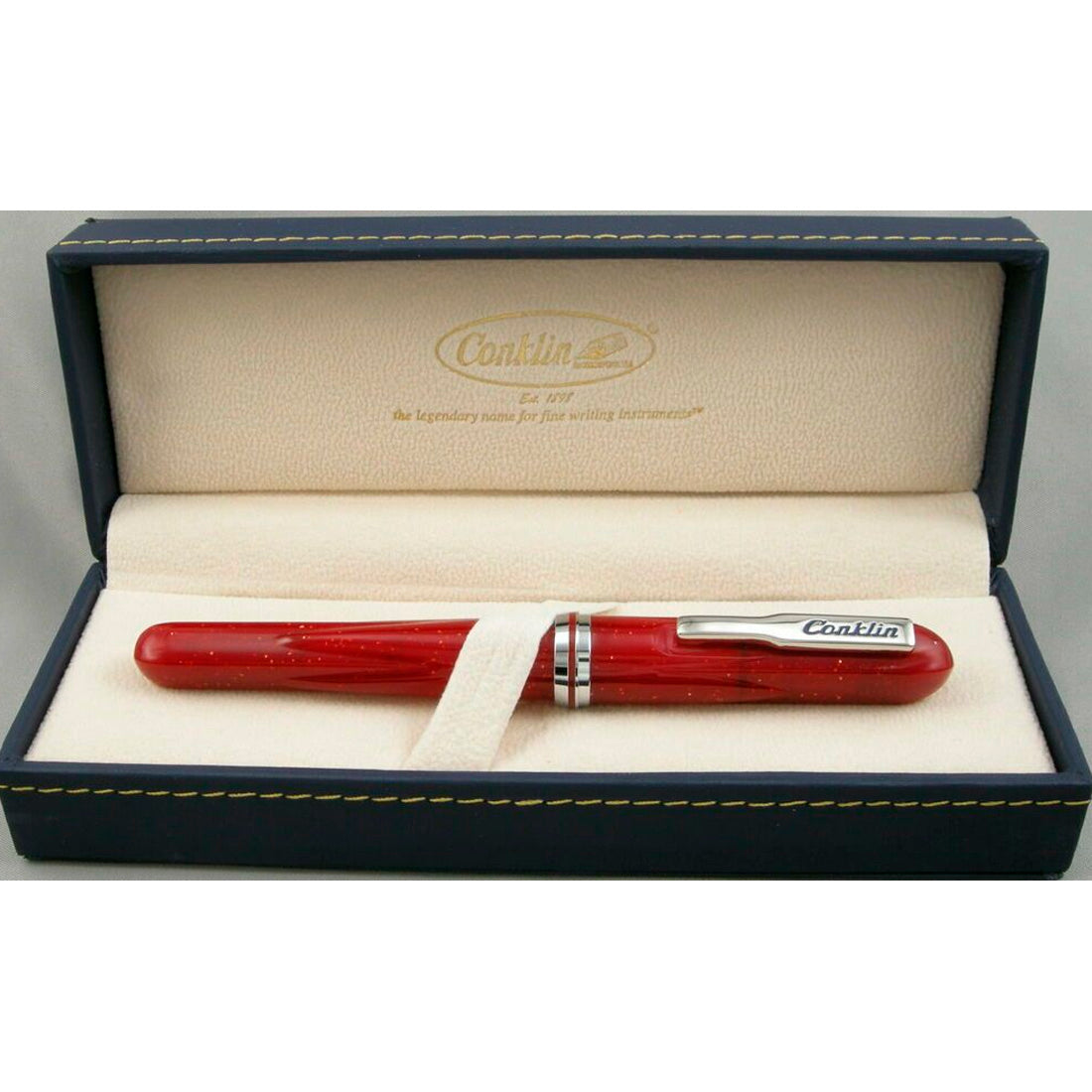 Conklin Empıre Stardus Kırmızı Omniflex Dolma Kalem - Hediyelik, İmza ve Yumuşak Yazım Kalemi
