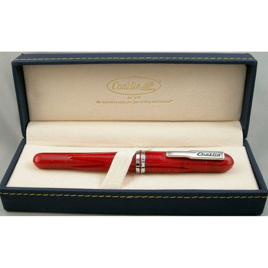 Conklin Empıre Stardus Kırmızı Omniflex Dolma Kalem - Hediyelik, İmza ve Yumuşak Yazım Kalemi