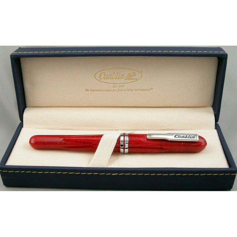 Conklin Empıre Stardus Kırmızı Omniflex Dolma Kalem - Hediyelik, İmza ve Yumuşak Yazım Kalemi