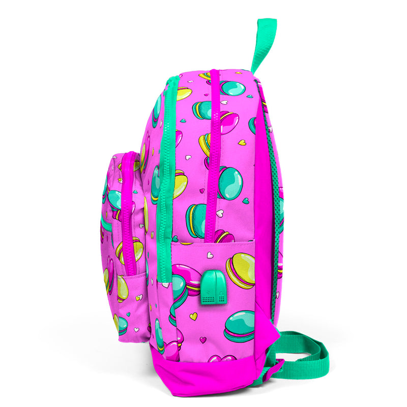 Coral High 3 Bölmeli Usb+Aux Soketli Okul Çantası 23261