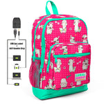 Coral High 3 Bölmeli Usb+Aux Soketli Okul Çantası 23268