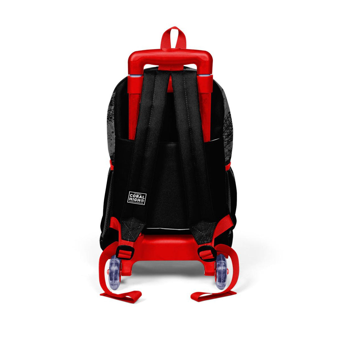 Coral High Araba Desenli Işıklı Tekerlek Siyah Çekçekli Sırt ve Okul Çantası 23947