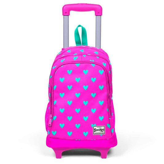 Coral High Çekçek Kalp Desenli İlkokul Sırt Çantası